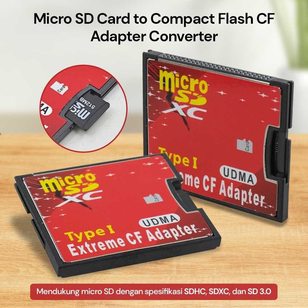 Jual Extreme Micro SD Card to Compact Flash CF Adapter Converter ...