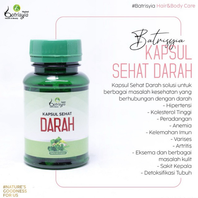 Batrisyia Kapsul Sehat Darah 60 Kapsul