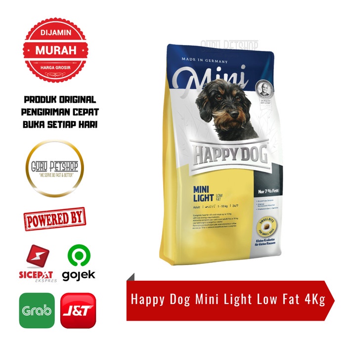 Jual Happy Dog Mini Light Low Fat 4kg Freshpack Makanan Anjing Dry Food Shopee Indonesia