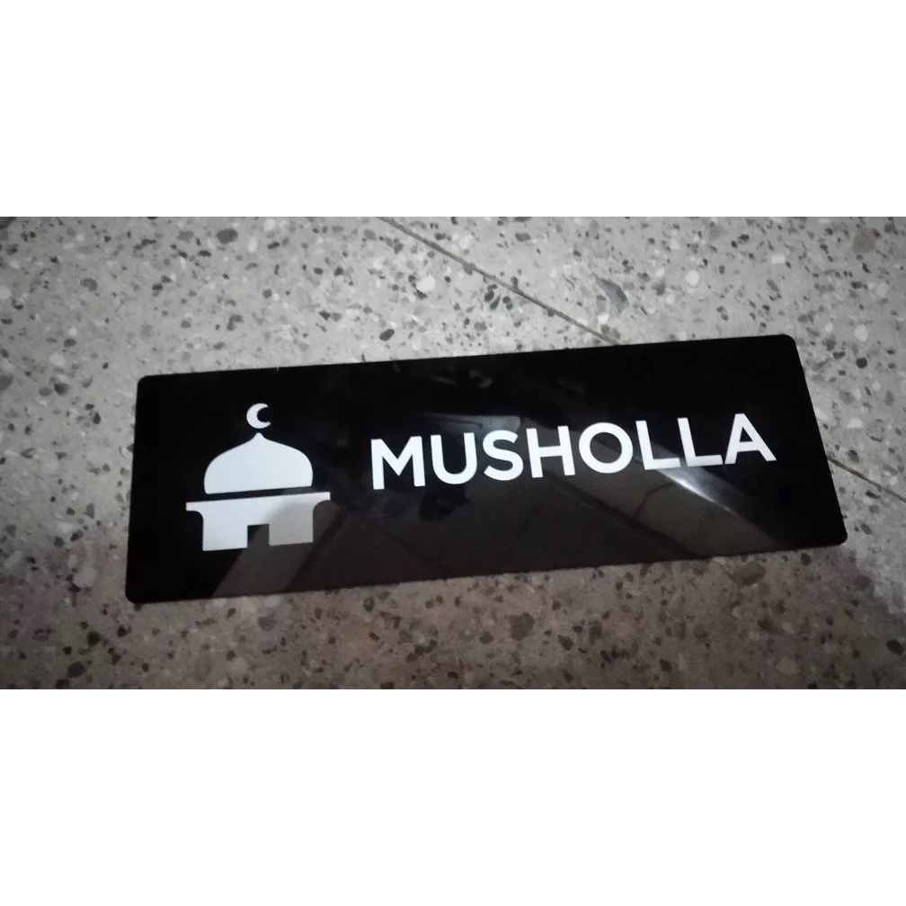 Jual Musholla Sign Board Akrilik / Label Tempel Mushola Akrilik ...