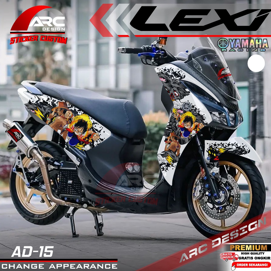 Jual (COD) TERBARU Decal Sticker Yamaha Lexi Fullbody - Dekal Stiker ...