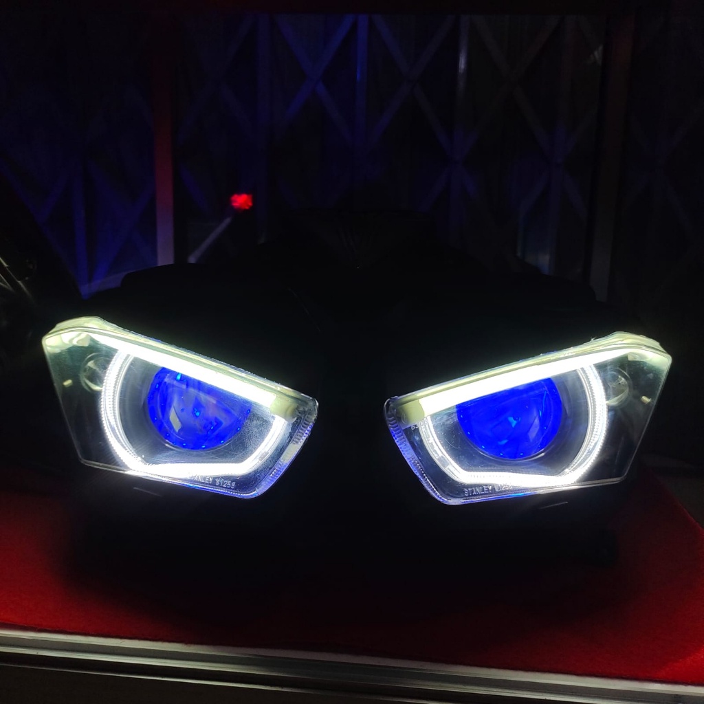 Jual HEADLEMP PROJIE BILED YAMAHA R25 COSTUM BILED 3 INCH ALIS XWB 2 ...