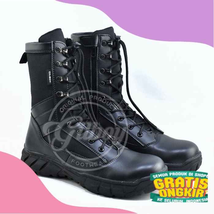 Jual Sepatu Jatah Tni Polri Pdl Tactical Safety Boots Pria New Model Tinggi Hak Jumbo Shopee