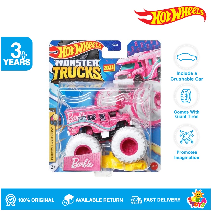 Jual Hot Wheels Barbie Monster Trucks 2023 Shopee Indonesia