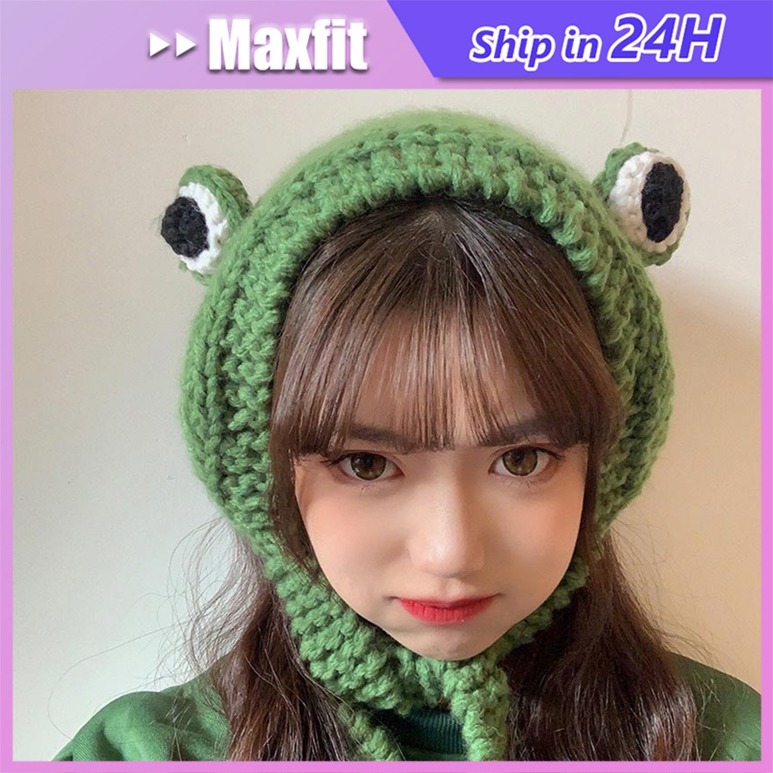 Jual Topi Kodok Rajut Topi Katak Karakter Lucu Frog Hat | Shopee Indonesia