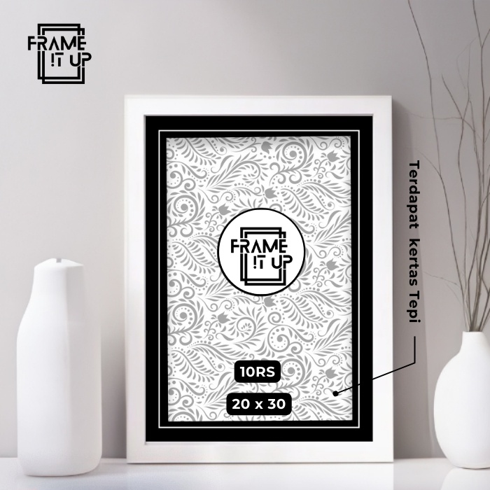 Jual RR23 - Bingkai Foto Pigura 10RS / A4 (20x30 cm) STD Terdapat Kaca ...