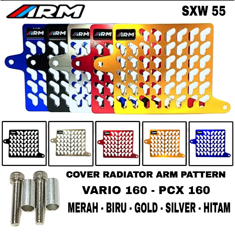 Jual Arm Cover Radiator Full Cnc Arm Vario Dan Pcx Cs One Shopee Indonesia