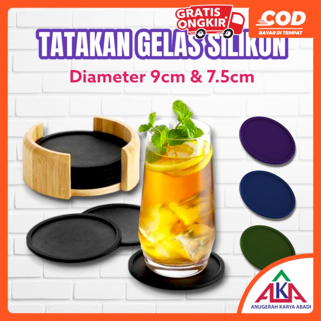 Jual Rubber Tatakan Alas Gelas Cangkir Mug Silicon Diameter