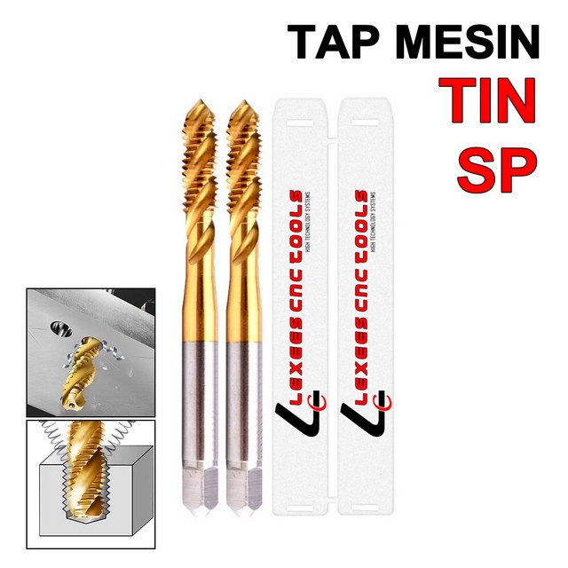 Jual Tap Machine M12 X 1.75 HSS TIN LEXEES Taps Mesin M12X1.75 Spiral SP Ulir Thread Shopee