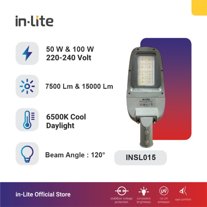 Jual in-Lite LED Lampu Jalan PJU Street Light 50 Watt 100 Watt ...