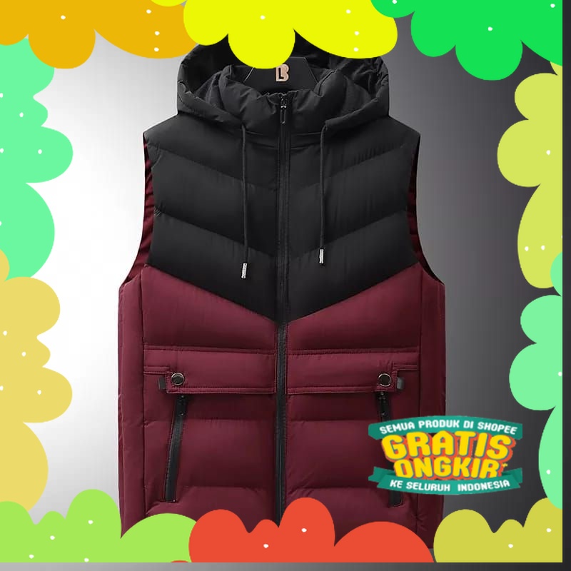 Jual Jaket Rompi motor Pria Tahan Angin/ Number One | Shopee Indonesia