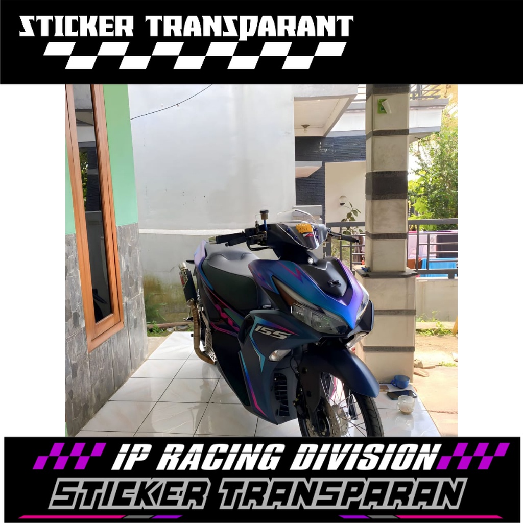 Jual STRIPING STICKER ALL NEW AEROX CONNECTED NVX 155 CYBERCITY ORANGE ...