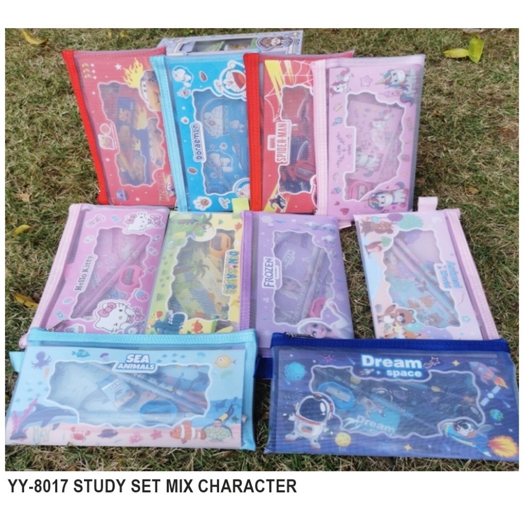 Jual Apazada Stationery Set 7 in 1 / Study Set Alat Tulis Karakter