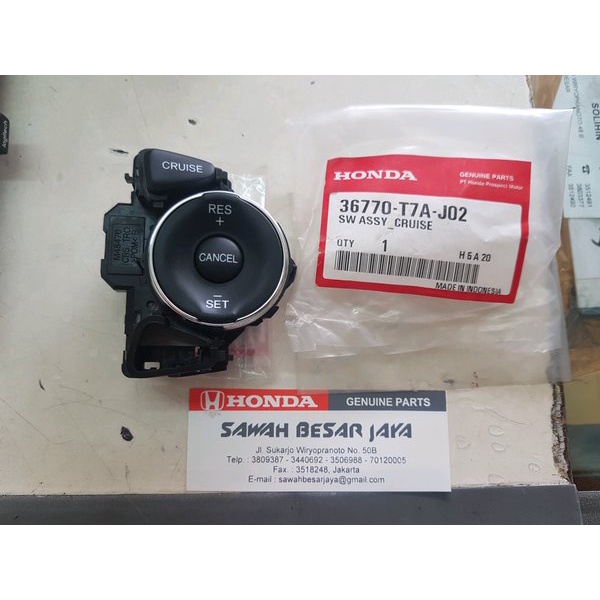 Jual Switch Saklar atau Tombol Cruise Control Honda HRV Original