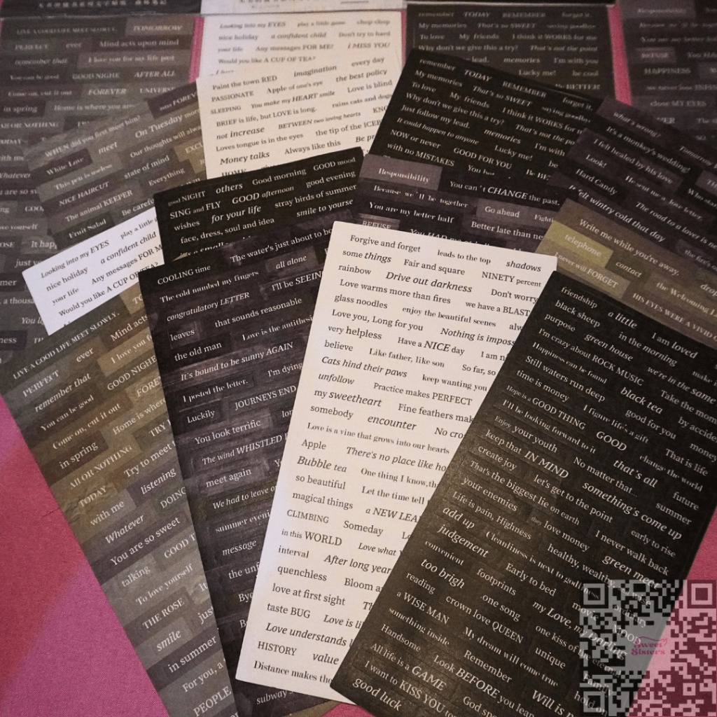 Jual [3 Pcs/Pack] Wordless Love Letter Sticker Series Stiker Kalimat ...