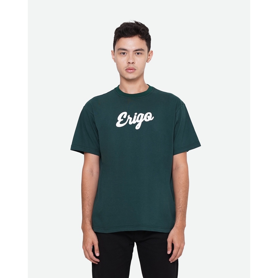 Jual Erigo TShirt Basic Emerald White Unisex Shopee Indonesia