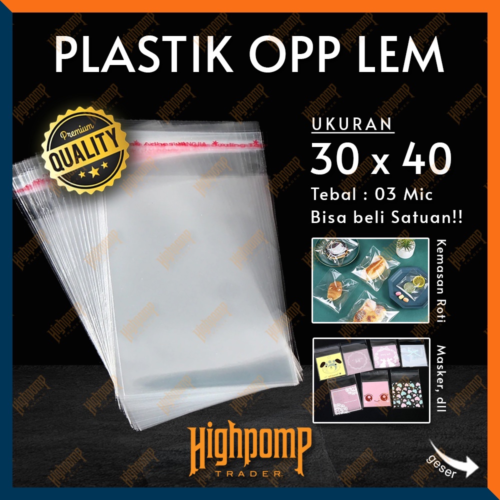 Jual Plastik Opp Lem 30x40 Plastik Baju Tebal 30 Micron Dengan Seal Shopee Indonesia 1436