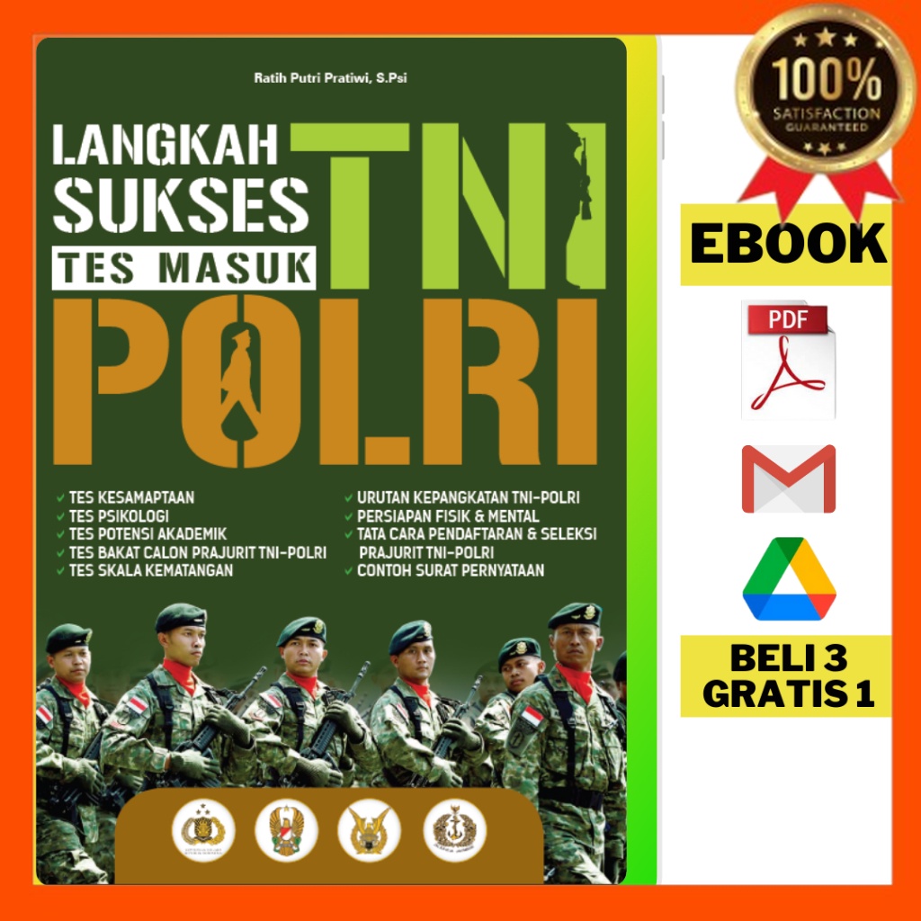 Jual Beli 3 Gratis 1 113 E Book Langkah Sukses Tes Masuk Tni Polri Shopee Indonesia 9327