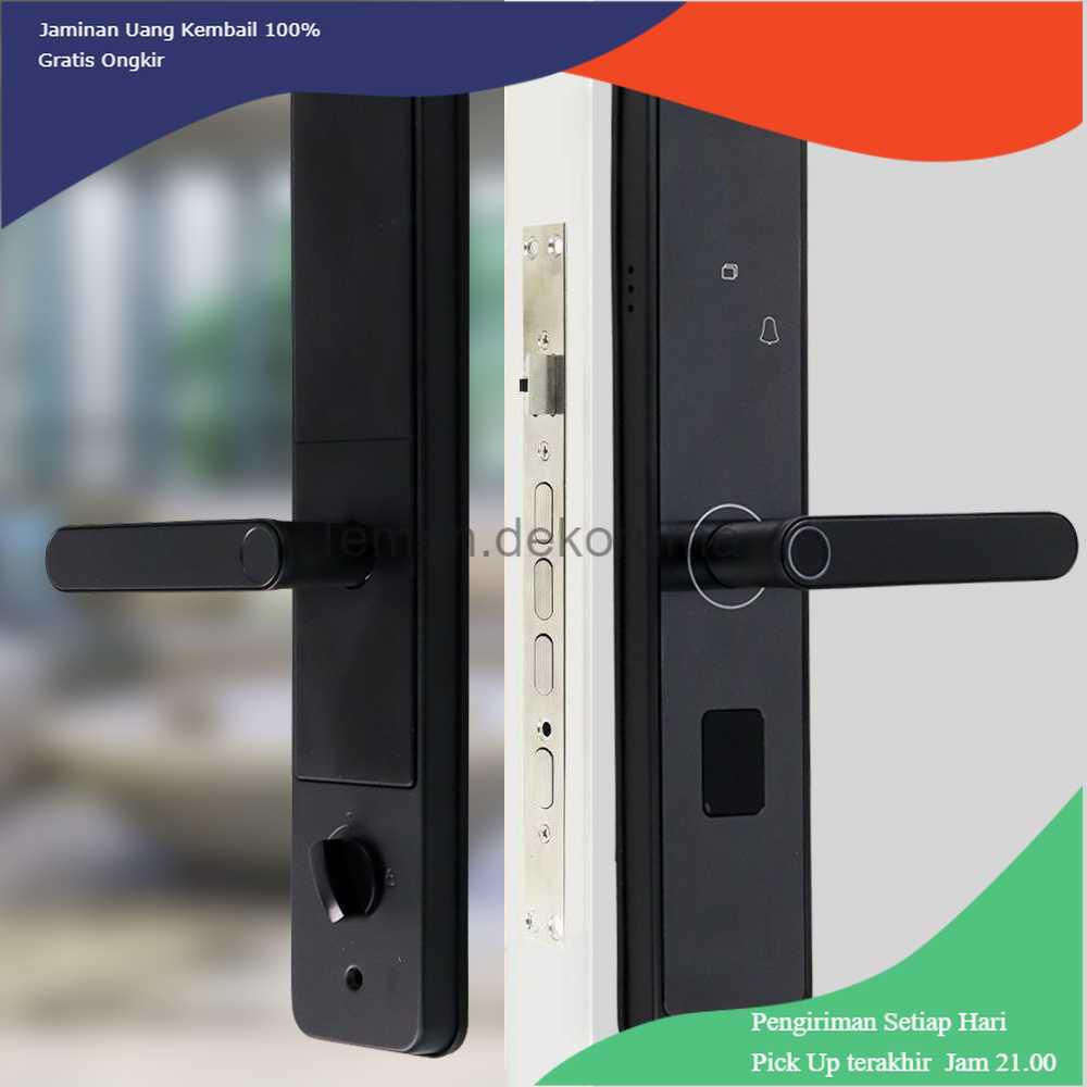 Jual TD - PLR TaffHOME Smart Door Lock Password Fingerprint Card - XR25 ...