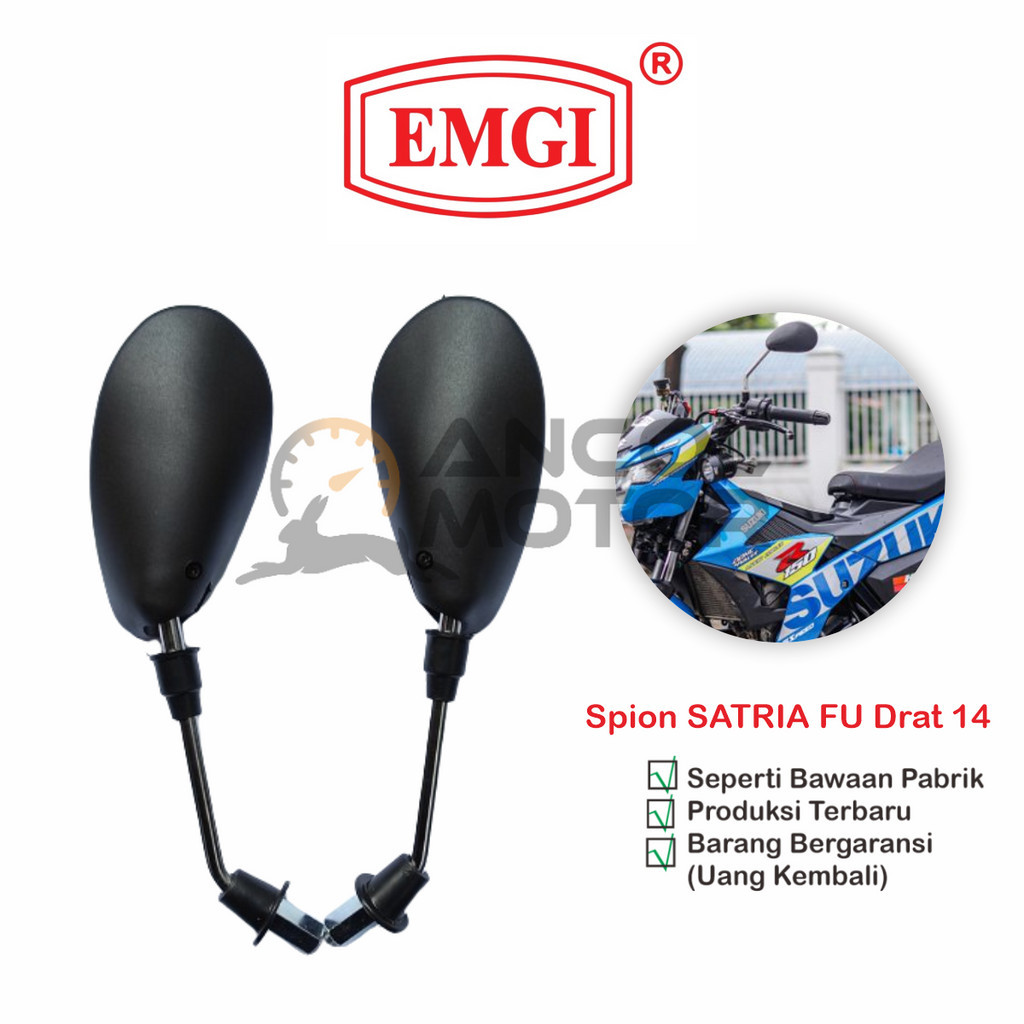 Jual EMGI Kaca Spion Satria FU Drat 14 Motor Suzuki | Shopee Indonesia