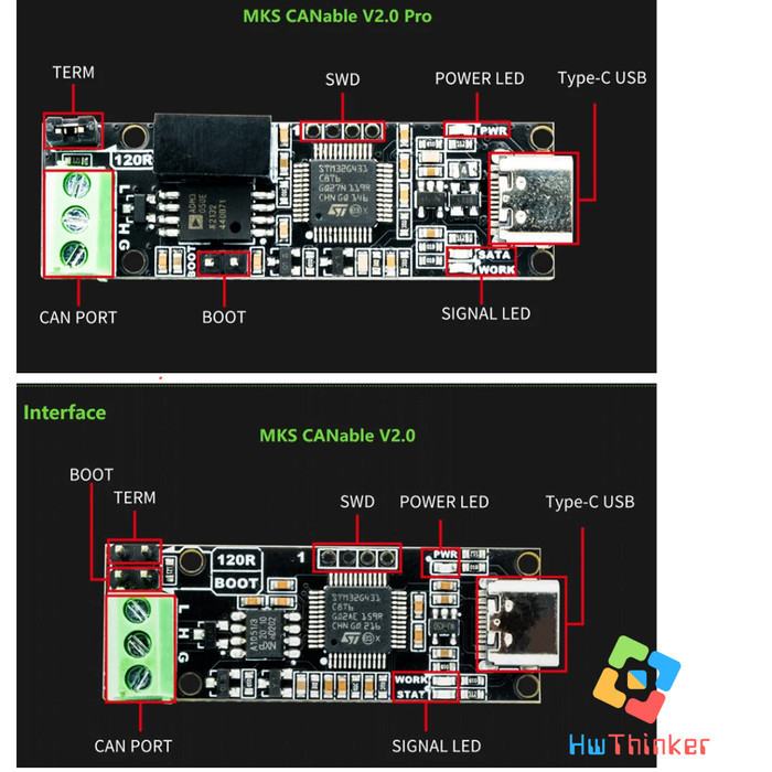 Jual Makerbase CANable V2.0 2.0 Pro USB to CAN adapter analyzer CANFD ...
