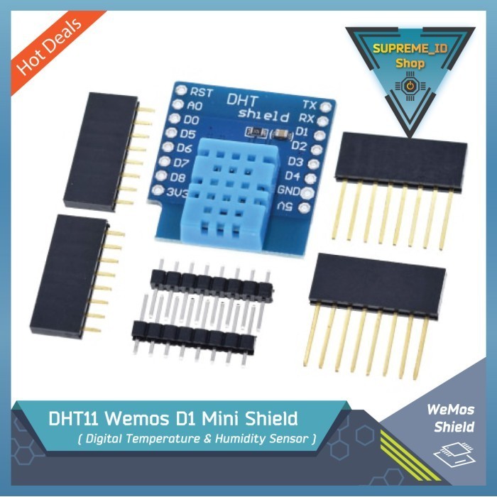 Jual DHT11 DHT-11 Digital Temperature Humidity Sensor Wemos D1 Mini ...