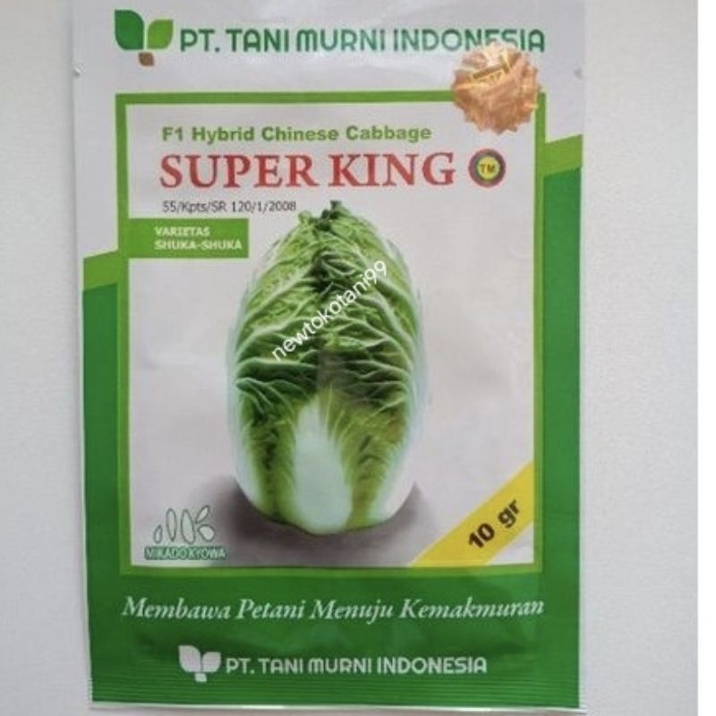 Jual Benih Sawi Super King F1 10 Gram Sawi Putih Chinese Cabbage