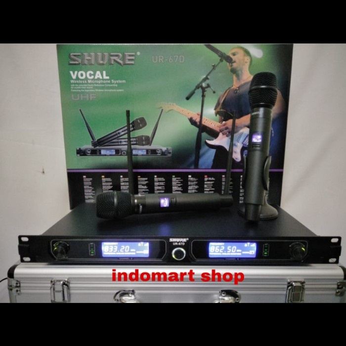 Jual Mic Wireless Shure Ur D Handheld Shopee Indonesia