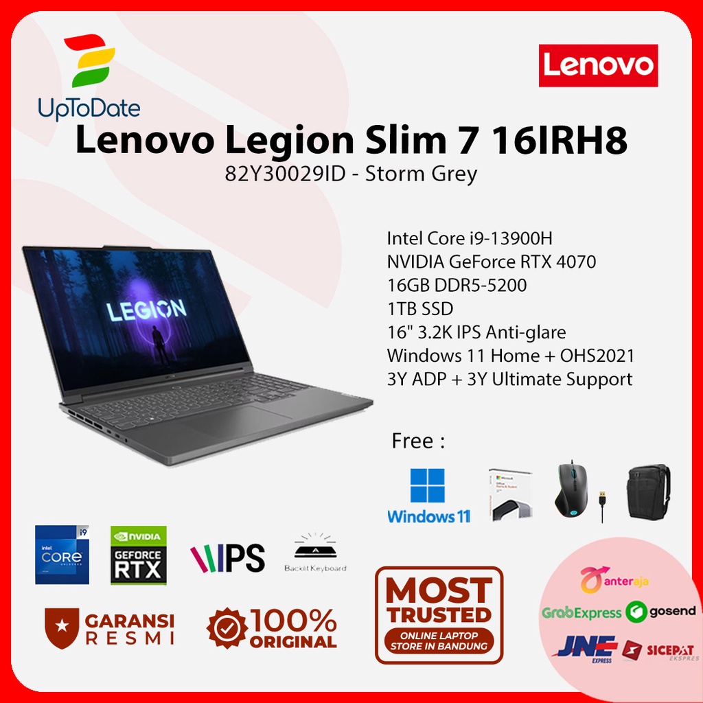 Jual Lenovo Legion Slim 7 16irh8 29id Core I9 13900h 16gb 1tb Rtx4070 W11 Shopee Indonesia 