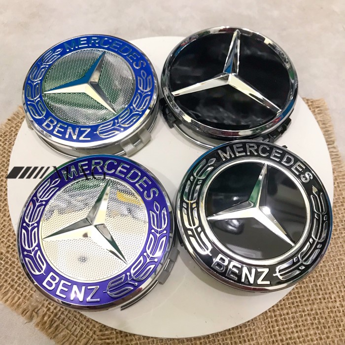 Jual Dop Vleg Roda Emblem Mercedes Benz Mercy 75mm Classic Blue ...