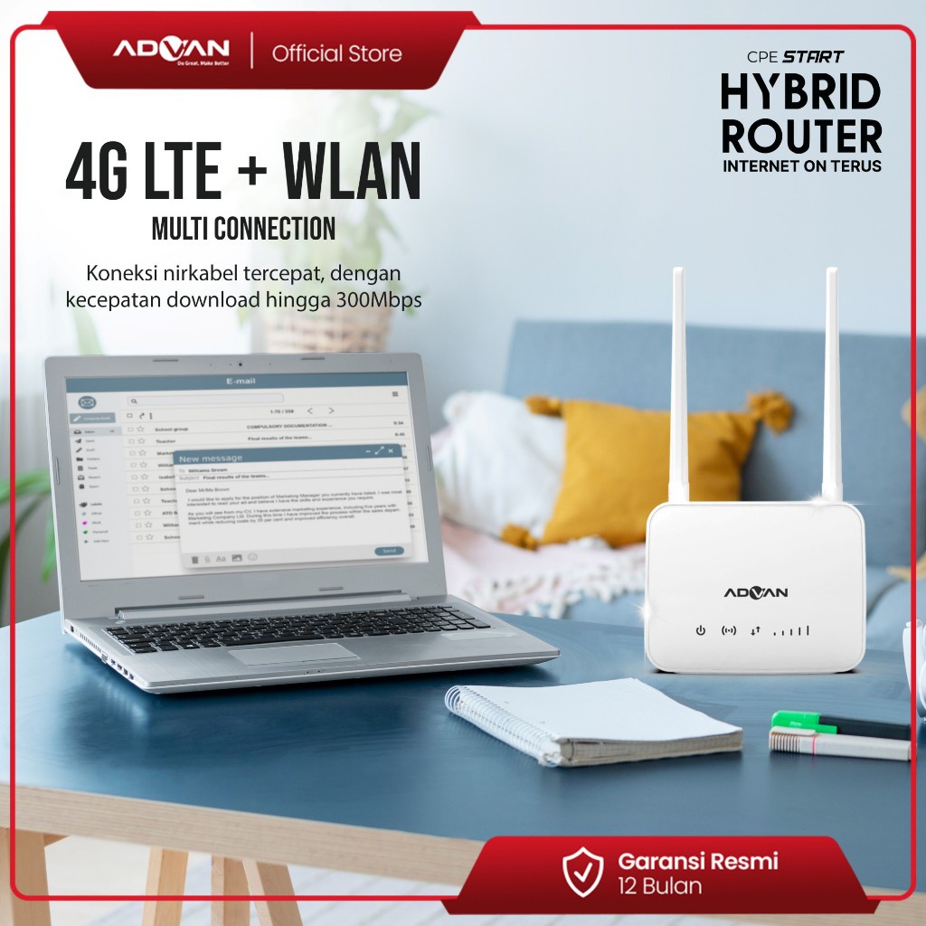 Jual ADVAN CPE Start Hybrid Modem Wifi Router Orbit 4G LTE Unlock All ...