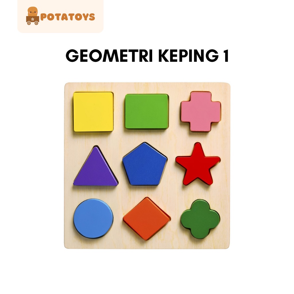 Jual [ POTATOYS ] Mainan Kayu Edukasi Anak Puzzle Wooden Toys / Puzzle ...