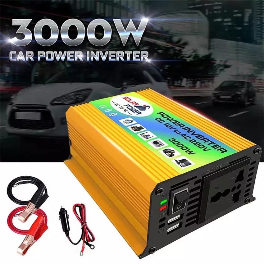 Jual 3000W 12V Untuk 220V Dual USB Mobil Power Inverter Converter ...