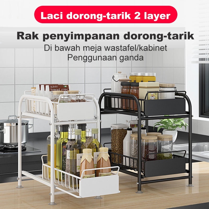 Jual Rak Kabinet Lemari Dapur Keranjang Geser Rak Tarik Rak Dapur Rak