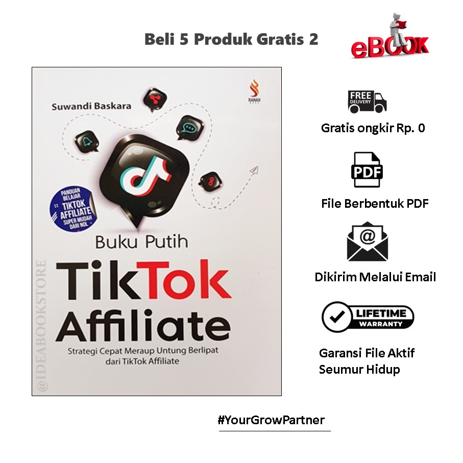 Jual Buku Kitab Putih Tiktok Affiliate Shopee Indonesia