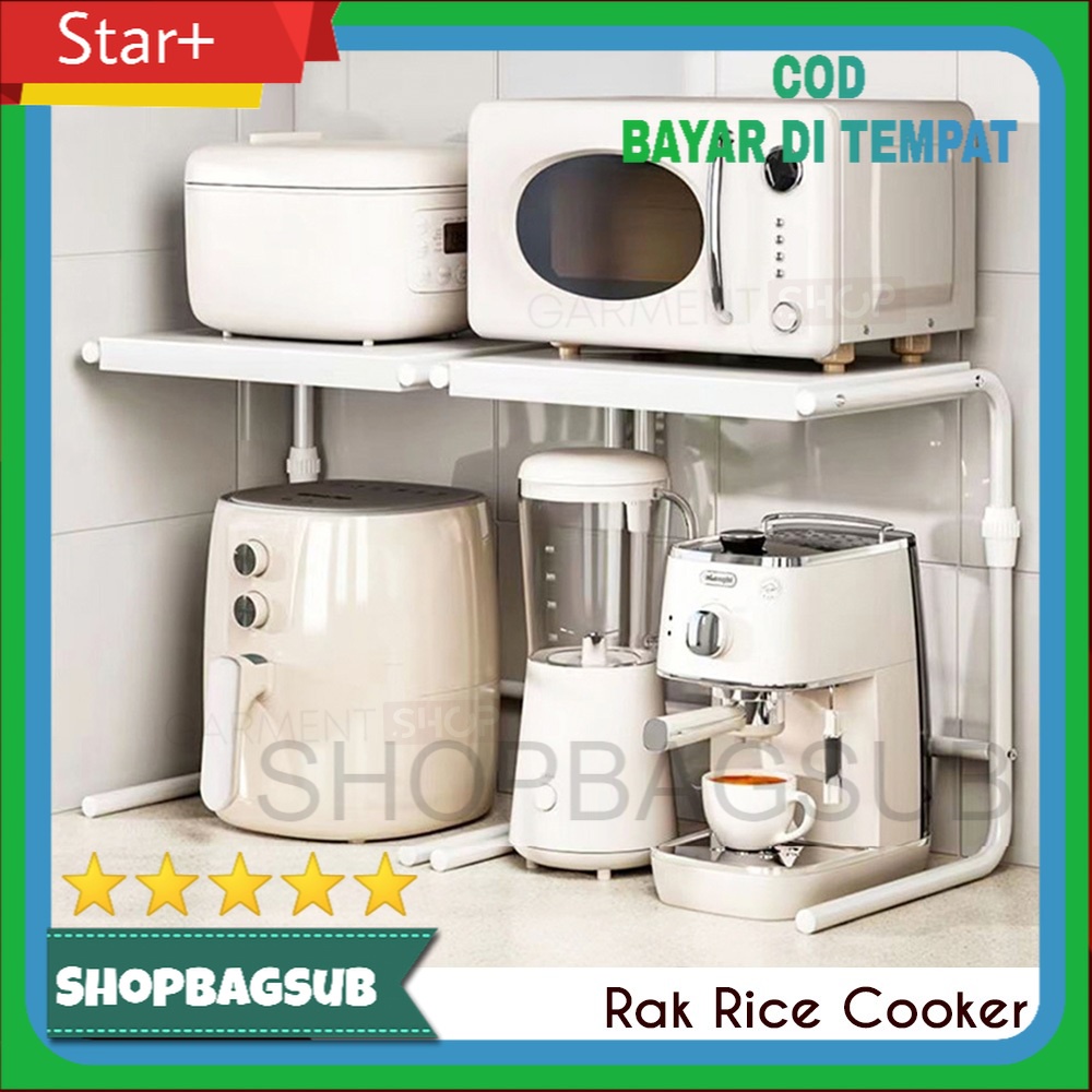 Jual Rak Rice Cooker Stainless Steel Tempat penyimpanan Bumbu Dapur ...