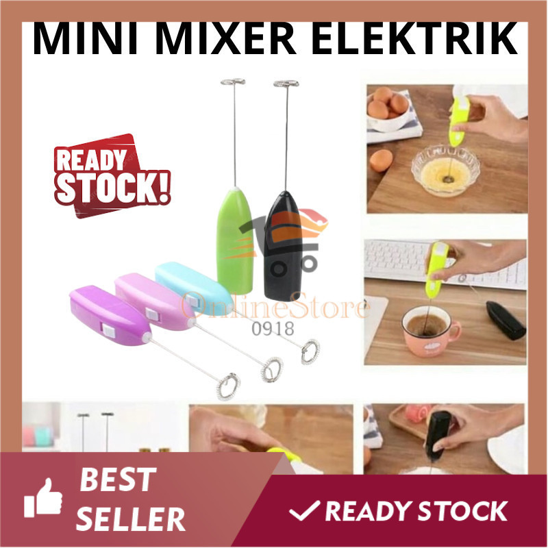 Jual Os A409 Hand Mixer Mini Elektrik Pengaduk Telur Jus Kopi Pengocok