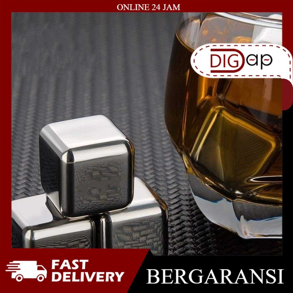Jual DIGAP - Es Batu Reusable Stainless Steel Ice Cube - W0043 | Shopee ...