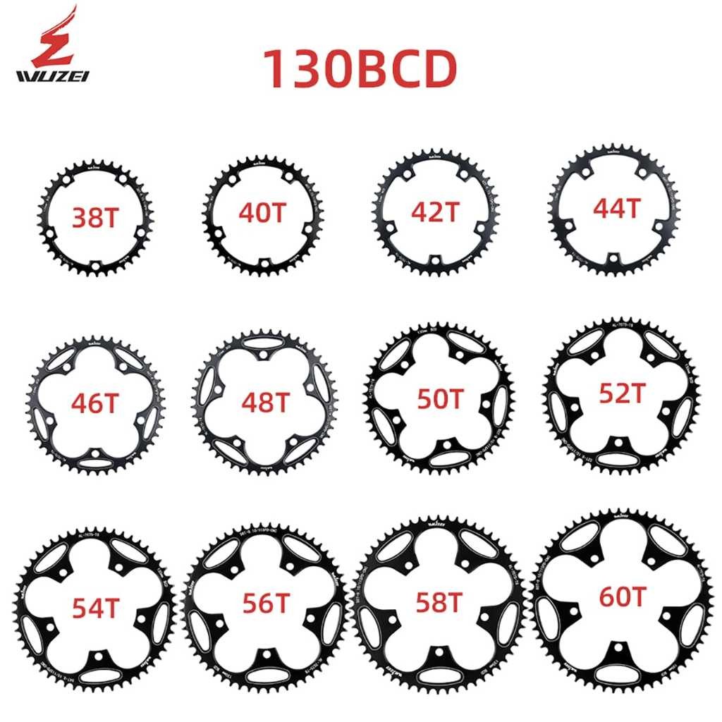 Jual Chainring Wuzei 130 BCD 38T 40T 42T 44T 50T 52T 46T 48T 54T 56T ...