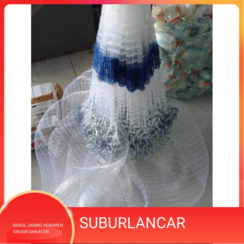 Jual JALA IKAN 12 fit 3/4 inchi 0.28 full mekar jala ikan kecil jala ...