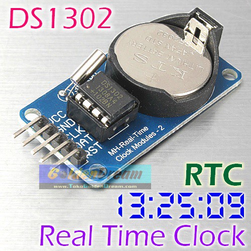DS1302 Echtzeituhr Modul RTC Real Time Clock-Modul für Arduino ARM SMD 3282