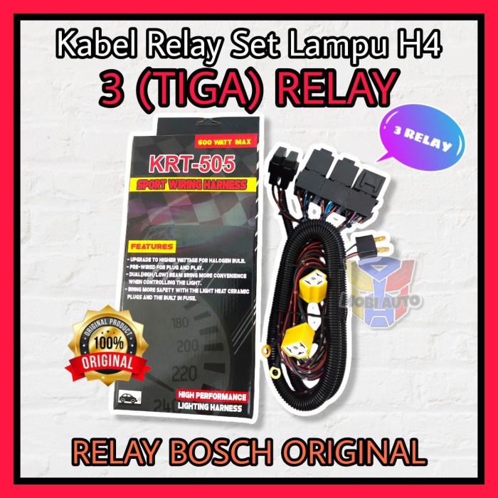 Jual Kabel Relay Set Bosch Lampu H Mobil Varian Relay Shopee Indonesia