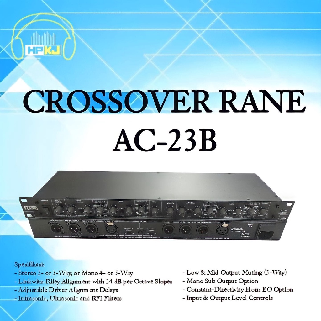 Jual CROSSOVER RANE AC 23B crossover aktif rane ac23b AC 23 B Rane