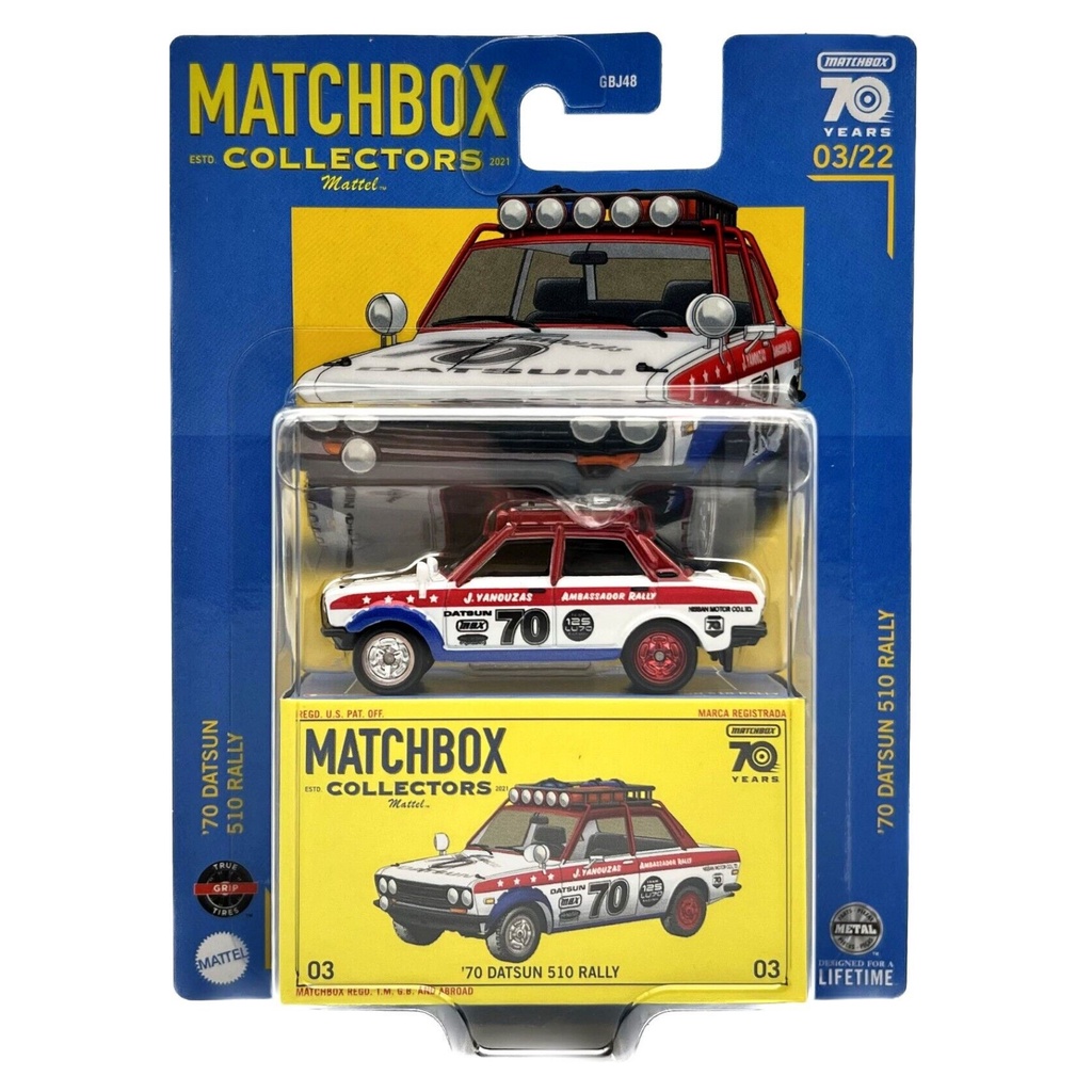 Jual Matchbox Collectors 70 Years 70 Datsun 510 Rally | Shopee