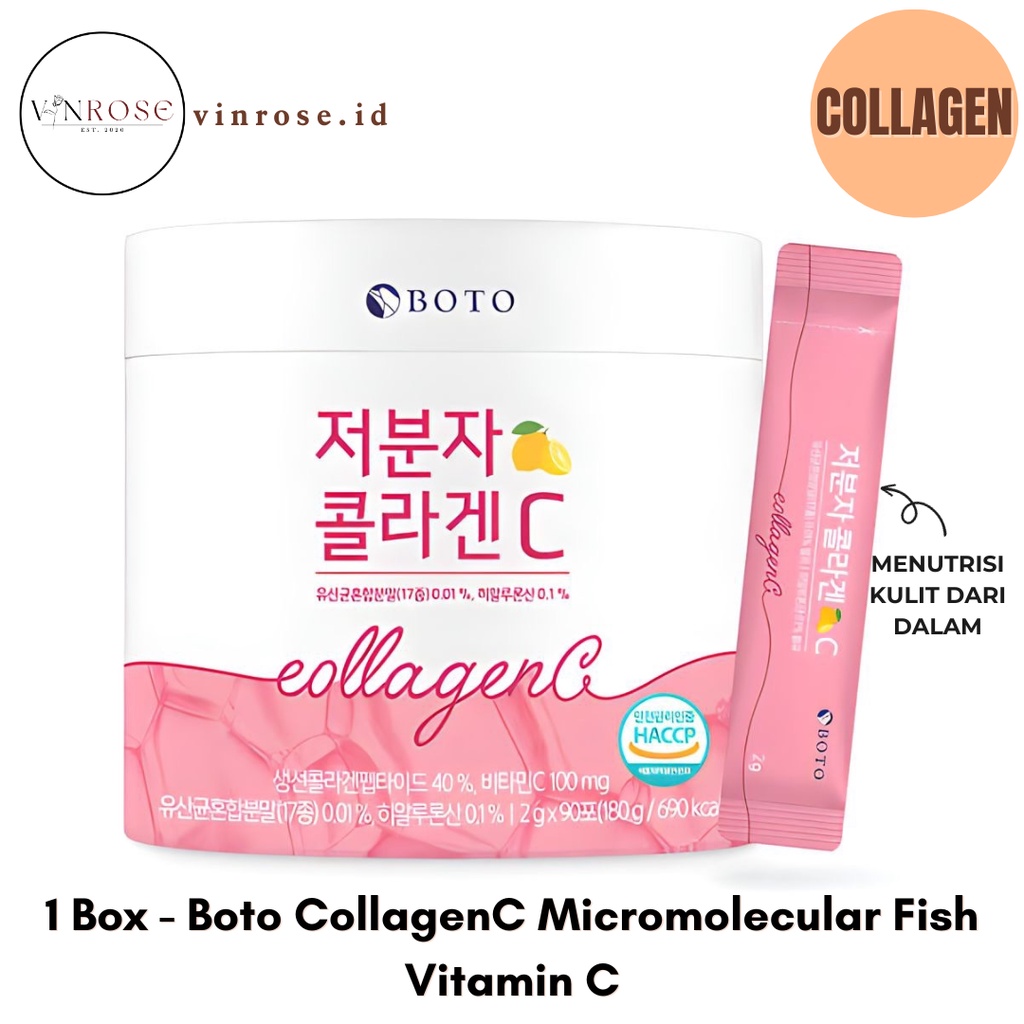 Jual Boto Collagen C Micromolecular Fish Korea Vitamin C/ Collagen ...