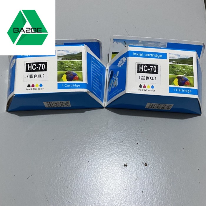 Jual Catridge hc70 black dan color compactible | Shopee Indonesia