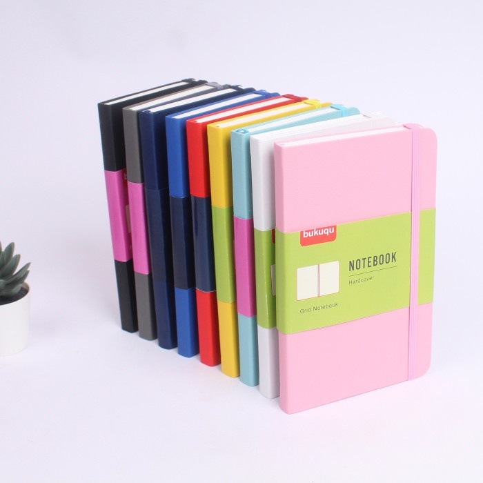 Jual Classic Notebook #Leather - Bullet Journal by Bukuqu - Merah Muda ...