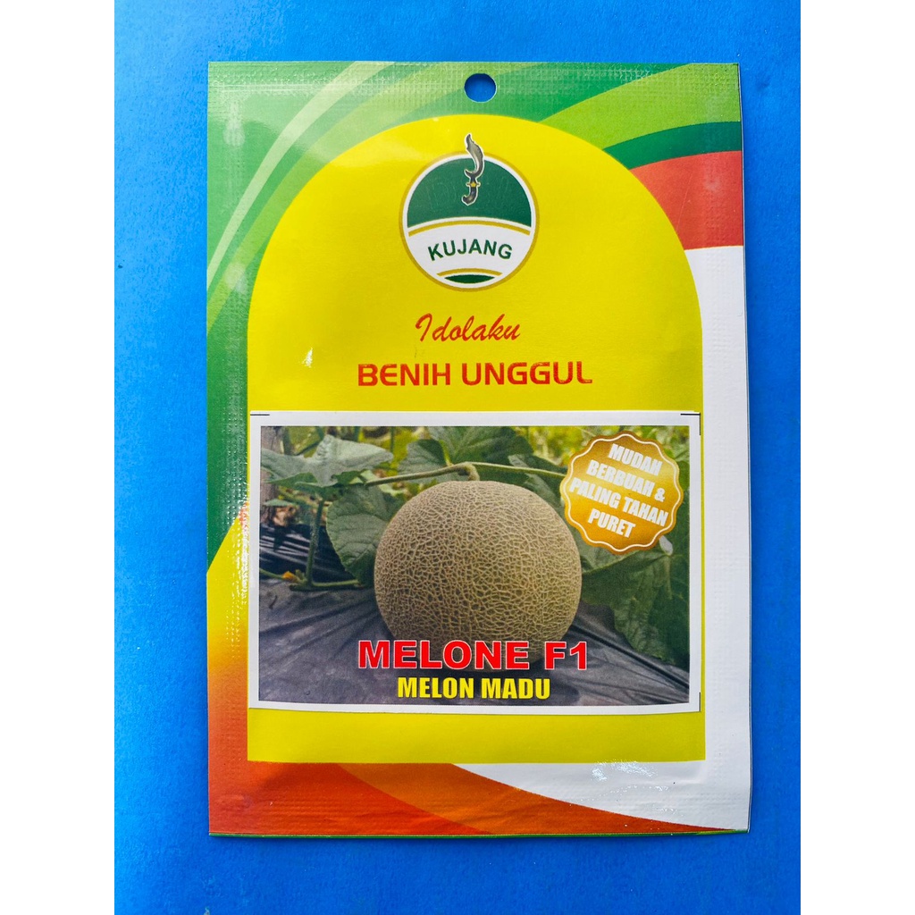 Jual benih bibit melon MELONE F1 50biji kemasan hemat cap kujang