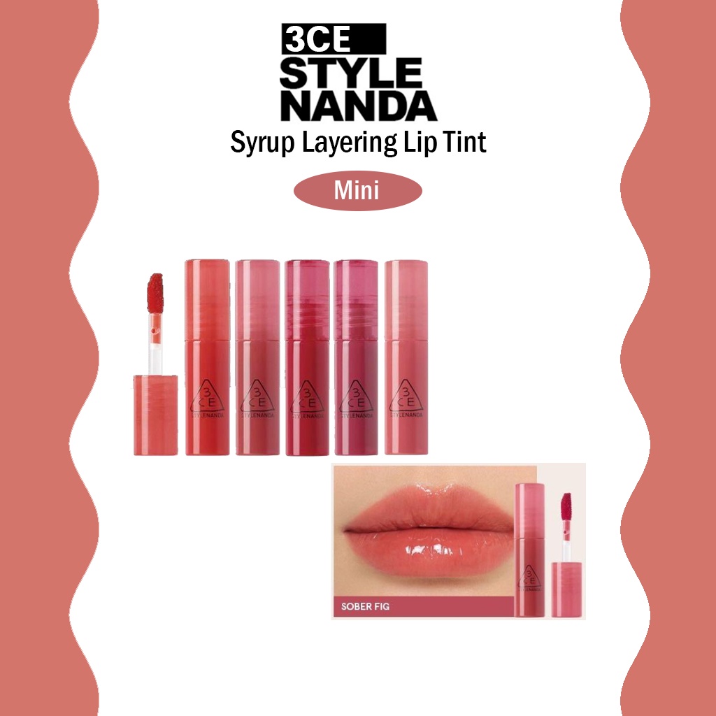 Jual [ready Exp Date 06 2024] 3ce Stylenanda Syrup Layering Lip Tint Mini [haneul] Shopee