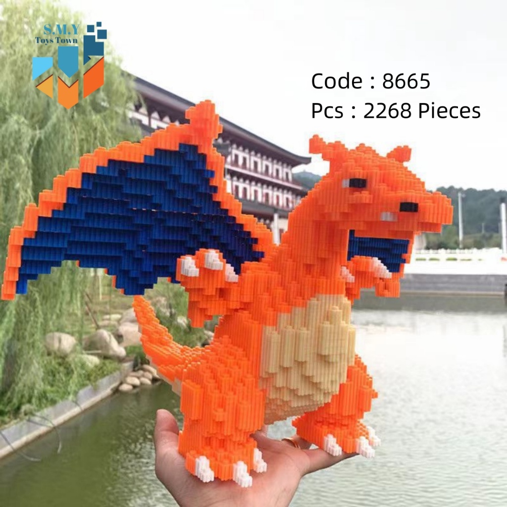 Jual gj78k SMY Nano Blocks POKEMON CHARIZARD 3D Model, Mainan Blok ...